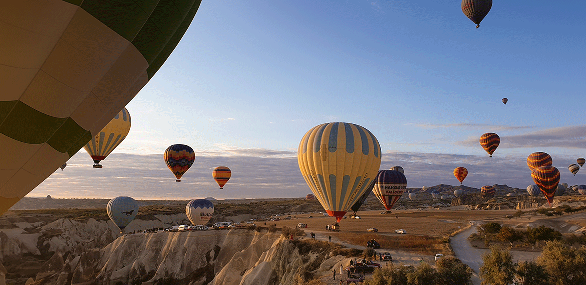 Cappadocia: il cielo dal cesto di una mongolfiera